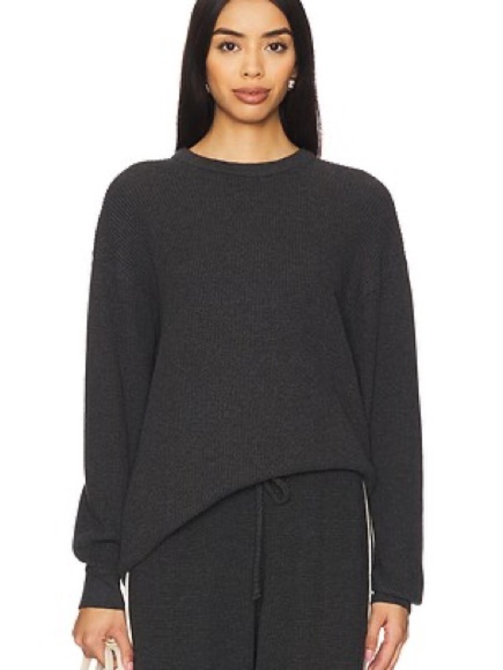 DONNI. Charcoal Thermal Crewneck